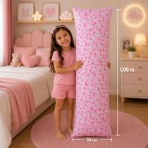 Xuxão Infantil Menina Travesseiro De Corpo Fronha 1m X 30cm Xuxão Infantil Menina Travesseiro De Corpo Fronha 1m X 30cm