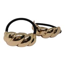Xuxinha Aplique Dourado Metal Elástico Rabicó Tendência Xuxinha Aplique Dourado Metal Elástico Rabicó Tendência