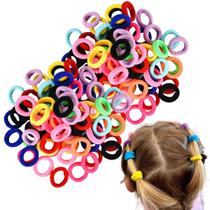 Xuxinha De Cabelo Rabicó 200 Peças Pequenas Coloridas Tons Neon