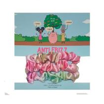 Xuxinhas de Cetim Tie Dye 3un - Anti Frizz