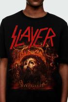 XX Camiseta Slayer Of0043 Consulado Do Rock Plus Size