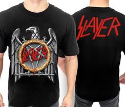 XX Camiseta Slayer Of0115 Consulado Do Rock Plus Size