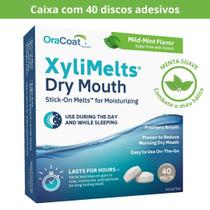 XyliMelts Boca Seca Discos Adesivos cx 40 unid Menta Suave XyliMelts Boca Seca Discos Adesivos cx 40 unid Menta Suave