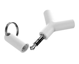 Y-Splitter BERLAT 3.5mm - Adaptador de Áudio para Dois Fones de Ouvido