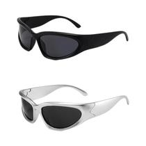 Y2K Sports Sunglasses para homens e mulheres, óculos de ciclismo UV400, Novo