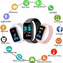 Y68 D20 Smartwatch À Prova D'água IP67 Com Monitor De Frequência Cardíaca Fitness