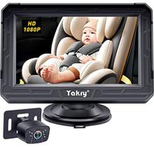 Yakry Baby Car Camera Mirror - 360 Rotação HD 1080P com