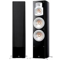 Yamaha NS-777 - Par de caixas acústicas Torre 3-vias, 4-Falantes Bass-Reflex Preto
