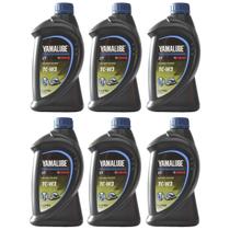 Yamalube TCW3 Óleo Náutico Premium 2 Tempos 1 Litro Para Jet Ski e Motores de Popa Kit Com 6 Litros