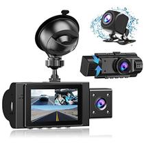 Yansoo Dash Cam 3CH Front/Rear,1080P Interno