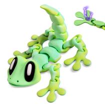 Yaozyety Lagarto Articulado Impresso em 3D com Ímãs Verde Yaozyety Lagarto Articulado Impresso em 3D com Ímãs Verde