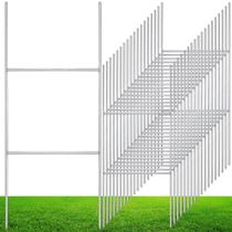 Yard Sign H Stakes Zonon 30 unidades de metal pesado de 42 cm x 18 cm Yard Sign H Stakes Zonon 30 unidades de metal pesado de 42 cm x 18 cm