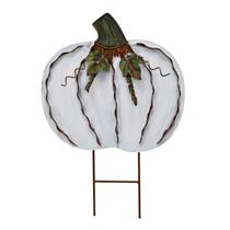 Yard Sign Metal Pumpkin Stakes Fall Decor Wovorins 17,5 cm laranja Yard Sign Metal Pumpkin Stakes Fall Decor Wovorins 17,5 cm laranja