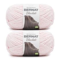 Yarn Bernat Blanket Blush Pink, pacote com 2, 300 g, poliéster, 6, super volumoso