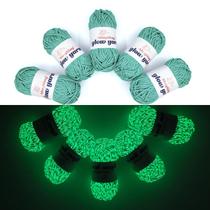 Yarn Bulingbuling Glow in The Dark 260 g 273 jardas verde oceânico