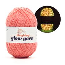 Yarn BulingBuling Glow in The Dark Chenille Sport Weight