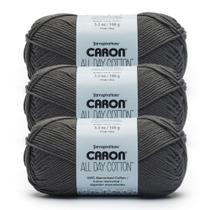 Yarn Caron Algodão All Day 100% algodão mercerizado cinza 3x158m Yarn Caron Algodão All Day 100% algodão mercerizado cinza 3x158m