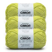 Yarn Caron All Day Cotton Kiwi 100% algodão mercerizado 158m