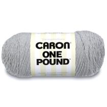 Yarn Caron One Pound Solids 453,6 g, mistura 100% acrílica e cinza Yarn Caron One Pound Solids 453,6 g, mistura 100% acrílica e cinza
