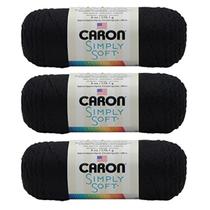 Yarn Caron Simply Soft Autumn Red 100% acrílico 170g, pacote com 3 Yarn Caron Simply Soft Autumn Red 100% acrílico 170g, pacote com 3