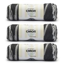 Yarn Caron Simply Soft Freckle Stripes, pacote com 3, 141 g Yarn Caron Simply Soft Freckle Stripes, pacote com 3, 141 g