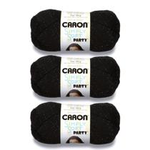 Yarn Caron Simply Soft Party Black Sparkle 85g/150m