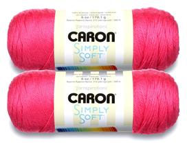 Yarn Caron Simply Soft Solids Watermelon 170 g (pacote com 2) Yarn Caron Simply Soft Solids Watermelon 170 g (pacote com 2)