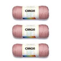 Yarn Caron Simply Soft Victorian Rose, pacote com 3, 510 g de acrílico Yarn Caron Simply Soft Victorian Rose, pacote com 3, 510 g de acrílico