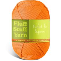 Yarn Hearth & Harbor Fluff Stuff, mistura de algodão e nylon de 230 m