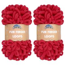 Yarn JubileeYarn Fun Finger Loops Scarlatta 100g Jumbo x2