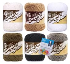 Yarn Lily Sugar'n Cream 100% algodão, pacote com 6 marcadores de ponto Yarn Lily Sugar'n Cream 100% algodão, pacote com 6 marcadores de ponto