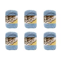 Yarn Lily Sugar'N Cream, azul claro, 100% algodão, 71 g, pacote com 6 Yarn Lily Sugar'N Cream, azul claro, 100% algodão, 71 g, pacote com 6
