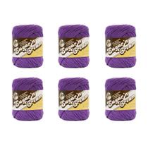 Yarn Lily Sugar'N Cream Black Currant 100% algodão 71 g, pacote com 6