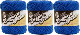 Yarn Lily Sugar 'n Cream Solids 100% algodão 71 g (pacote com 3) Yarn Lily Sugar 'n Cream Solids 100% algodão 71 g (pacote com 3)