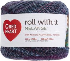 Yarn Red Heart Roll with it Melange, autógrafo 100% acrílico
