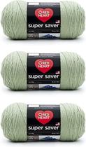Yarn Red Heart Super Saver Frosty Green 198g/333m - pacote com 3 Yarn Red Heart Super Saver Frosty Green 198g/333m - pacote com 3