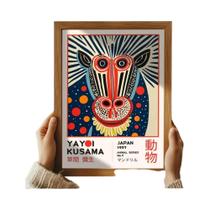 Yayoi Kusama Pop Artist Poster Wall Art Stickers Decoração Para Sala De Estar E Corredor