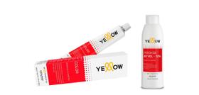 YELLOW COLOR PERMANENT 5.35 60ml + OX 40 VOLUMES 90 ML