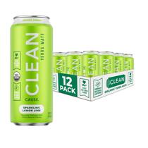 Yerba Mate Espumante CLEAN CAUSE Limão e Lima 473ml Pack com 12 Yerba Mate Espumante CLEAN CAUSE Limão e Lima 473ml Pack com 12