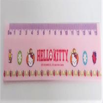 YES Régua Plástica Hello Kitty Desenhos 15 cm YES Régua Plástica Hello Kitty Desenhos 15 cm