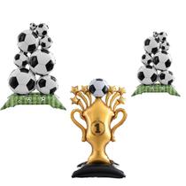 Yimen Bloon Conjunto de 3 Balões Gigantes de Troféu de Futebol Yimen Bloon Conjunto de 3 Balões Gigantes de Troféu de Futebol