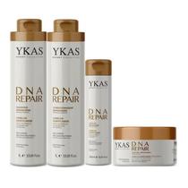 Ykas Dna Repair Shampoo + Condicionador 1L + Máscara 250g + Leave-in 250ml