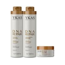 Ykas Dna Repair Shampoo + Condicionador 1L + Máscara 250g Ykas Dna Repair Shampoo + Condicionador 1L + Máscara 250g