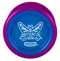 Yo-Yo Duncan Butterfly XT Roxo com Boné Azul - Brinquedo de Truques de String