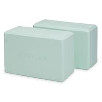 Yoga Block Gaiam Supportive Eva Foam, sem látex, pacote com 130 g Yoga Block Gaiam Supportive Eva Foam, sem látex, pacote com 130 g