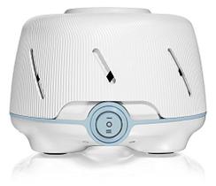 Yogasleep Dohm (branco, azul) A máquina de ruído branco original, som natural relaxante de um ventilador real, cancelamento de ruído para privacidade no escritório, auxílio para dormir para adultos e bebês, máquina de ruído rosa tamanho de viagem