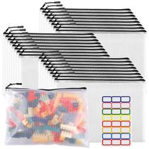 YOPCDJ 24 unidades de envelopes de malha com zíper grandes 33 x 23 cm pretos YOPCDJ 24 unidades de envelopes de malha com zíper grandes 33 x 23 cm pretos