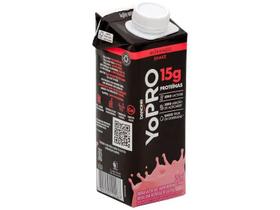 YoPRO Bebida Lactea UHT Morango 15g de proteinas 250ml - 12 unidades