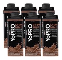 Yopro Danone Chocolate 15g De Proteína 250ml - 6 Unidades
