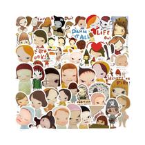 Yoshitomo Nara 50 Peças Adesivos Impermeáveis De Designer Japonês Para Telefone, Laptop, Mala,